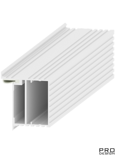 Алюминиевый короб для скрытых дверей Pro Design Universal (по каталогу RAL 9003)