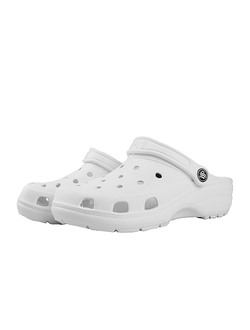 Сабо ЭВА медицинские STEP мужские с перфорацией и ремешком, белый