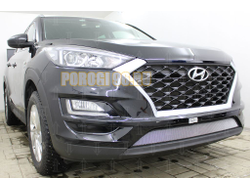 Защита радиатора Hyundai Tucson 2018- chrome низ
