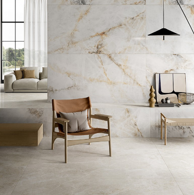 MarbleSystem, 60х120 см, керамогранит, Бреча Белый Лаппато R9 Ректификат, K948085LPR