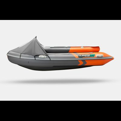Моторная лодка GLADIATOR E380PRO X оранжево-темносерый