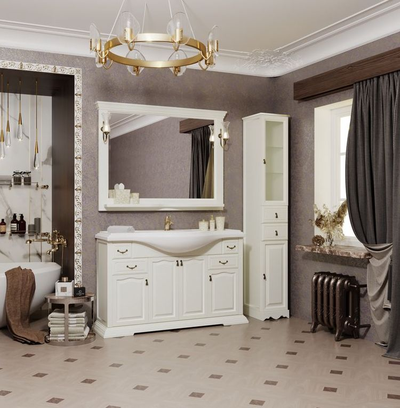 Мебель для ванной Opadiris Риспекто 120 слоновая кость