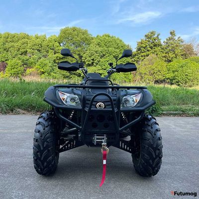 Электрический квадроцикл GreenCamel Сахара A14К 4x4 Monster черный с красным