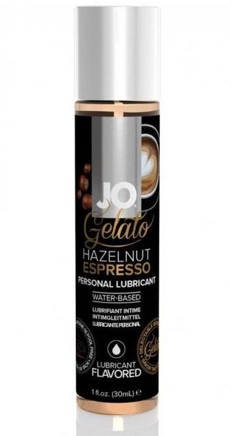 Лубрикант с ароматом орехового эспрессо JO GELATO HAZELNUT ESPRESSO - 30 мл. Производитель: System JO, США