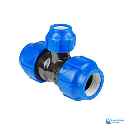 Тройник ПЭ переходной 50х25х50 (обж.) ТПК-АКВА