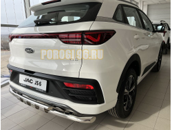 Защита заднего бампера двойная с перемычками d60/42 для JAC JS6 2022-