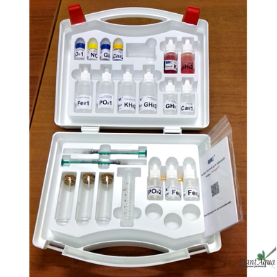 UHE Aqua Tests Plant - Набор из 10 тестов для пресной аквариумной воды "ПЛАНТ" (чемоданчик)