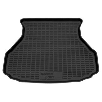 Коврик в багажник пластиковый (черный) для LADA 2191 Granta lb (14-18)  (Борт 4см)