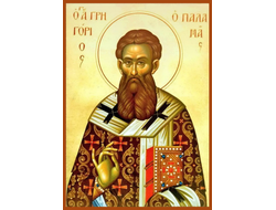 Григорий Палама, Святитель. Рукописная православная икона.