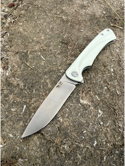 Складной нож Чиж-плюс  сталь Elmax, рукоять G10 цвет белый