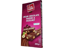 Fin Carre Raisins & Hazelnut Молочный шоколад с орехами и изюмом 200гр