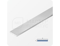 Декоративная алюминиевая полоса 15 мм. NEEXY PV88-41 SW Муар белый 2.7 м.