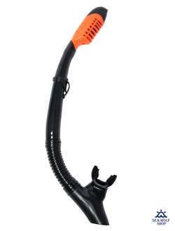 Трубка для дайвинга Scuba Brothers AURORA BLACK, сухая