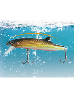 Воблер CatchBigFish Minnow с плавником 8см, 18г