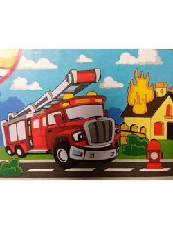 Набор для творчества Раскраска по номерам Пожарная машина, 330-38478