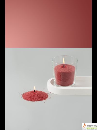 Насыпная свеча "Радость" 7*7 см, цвет "Терракот"