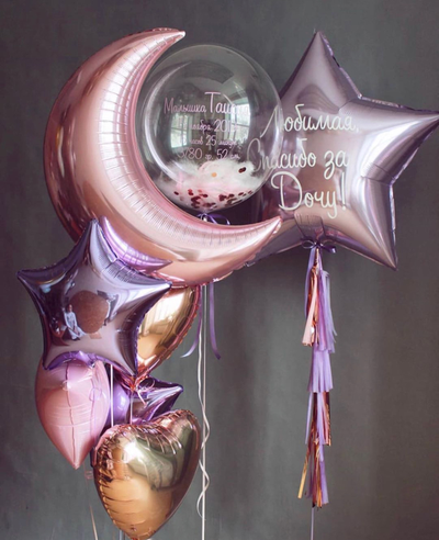 Воздушные шары с индивидуальной надписью