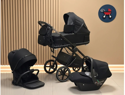 Детская коляска 3 в 1 Luxmom 812 Черный