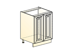 Кухонный Шкаф "АТЛАНТА" "ШКАФ РАБОЧИЙ ПОД МОЙКУ L600 (2 ДВ. ГЛ.)" (ЭМАЛЬ)