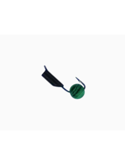 25-01-019/ Мормышка вольфр. "Народная" "СТОЛБИК"  Ø2,5 вес 0,5гр шарик зел. (агат) (уп-ка 10шт.)