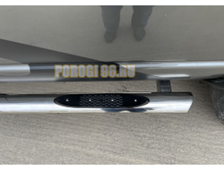 Пороги с проступью d76 для DODGE RAM 2500 Mega Cab 2004-2010