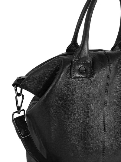 (АРТИКУЛ: 9442/82) СУМКА ЖЕНСКАЯ КОЖАНАЯ БОЛЬШАЯ, НАТУРАЛЬНАЯ КОЖА, ЧЕРНАЯ, С ШИРОКИМ ПЛЕЧЕВЫМ РЕМНЕМ