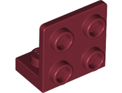 Bracket 1 x 2 - 2 x 2 Inverted, Dark Red (99207 / 6335330)
