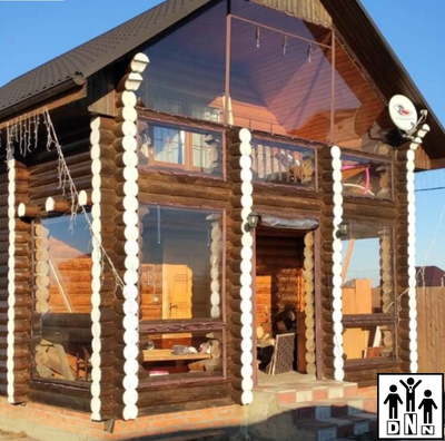 Мягкая дверь из полиуретана 110х200 окантовка Оксфорд коричневый DNN