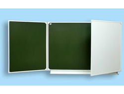 Школьная доска настенная трехэлементная для письма мелом и маркером ДА31