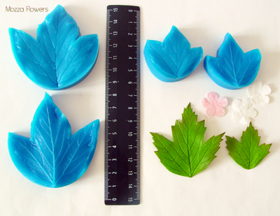 "Лист калины" Силиконовый молд (вайнер)