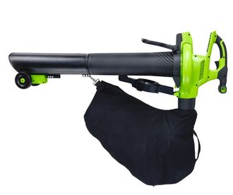 Воздуходувка - пылесос садовый аккумуляторный Greenworks GD40BVII, 40V, бесщеточный, без АКБ и ЗУ