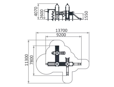 3905 Игровой комплекс с баскетбольным щитом
