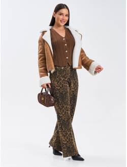 Жилет вязаный на пуговицах