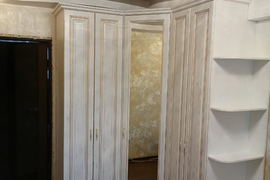 шкаф классика белый золото распашной