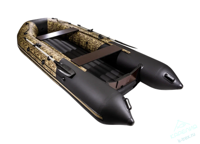 Лодка ПВХ Мастер Лодок Таймень NX3800НДНД Pro Камуфляж камыш / Чёрный