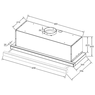 Вытяжка с выдвижным экраном Korting KHP 9815 GB