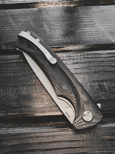 Складной нож Чиж плюс сталь К 110, рукоять G10, цвет черный