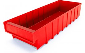 Ящик для склада синий/красный (170x105x80)