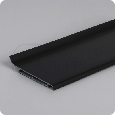 Плинтус Vilo Linela из ПВХ 412 Черный с мягким краем 16х80х2000 мм.