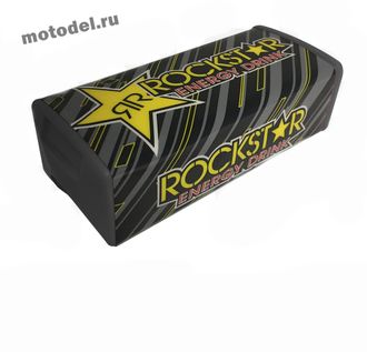 Накладка на руль RockStar (подушка, валик) для мотоцикла, квадроцикла, черная