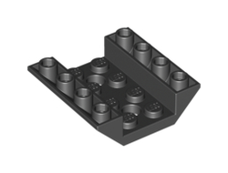 Slope, Inverted 45 4 x 4 Double with 2 Holes, Black (72454 / 4658977)