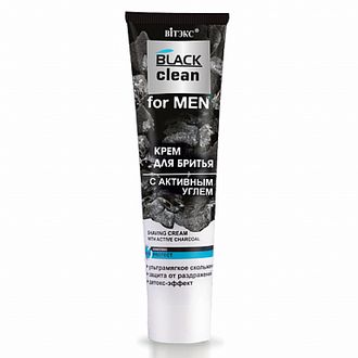 FOR MEN КРЕМ ДЛЯ БРИТЬЯ с активным углем 100мл ВИТЕКС BLACK CLEAN