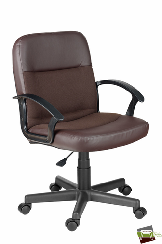 Кресло Вэйтон, к.з. коричневый/ткань коричневая