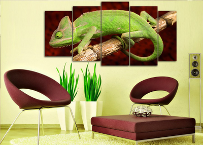 Модульная картина "Хамелеон"
