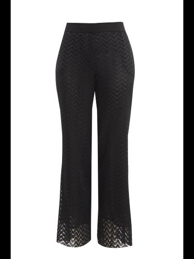 Женские комбинированные нарядные брюки