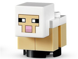 Minecraft Sheep, Lamb, Tan Legs - Brick Built, n/a (minesheep08)