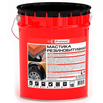 Мастика резинобитумная PROFIMAST 18 кг/21,5 л