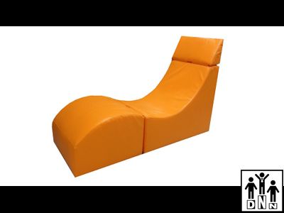 Терапевтическое релаксирующее кресло "Кубик" Большой - L60xB40xH50 оранжевый
