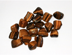 Тигровый глаз, галтовка в ассортименте, ЮАР (15-20 мм, 3-4 г) №8042