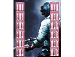 Календарь настенный PlayerUnknown’s Battlegrounds, PUBG, ПУБГ №28